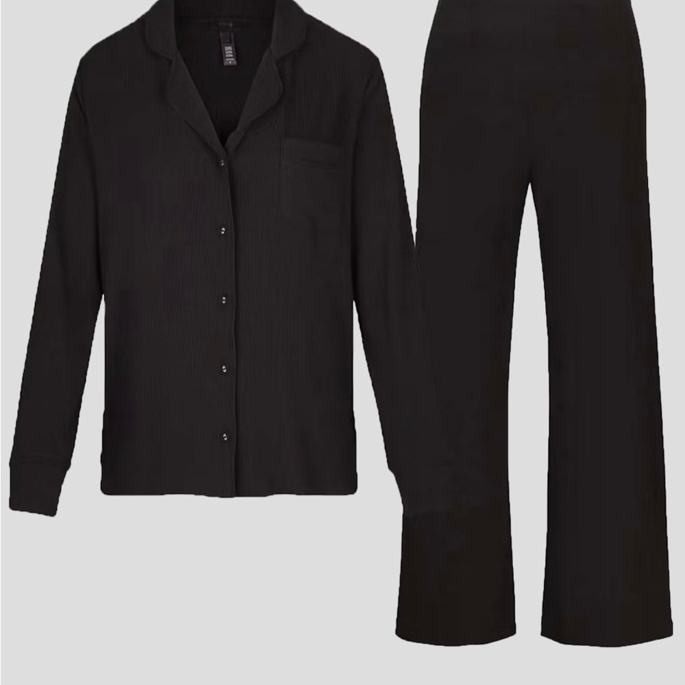 Skims soft lounge knit pajama set M